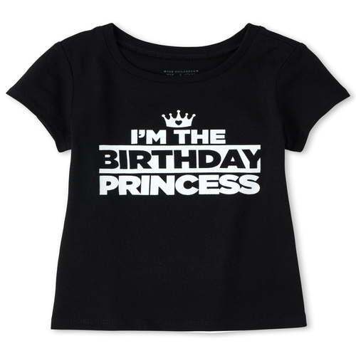 

s Baby And Toddler Matching Family Birthday Graphic Tee - Black T-Shirt - The Children's Place