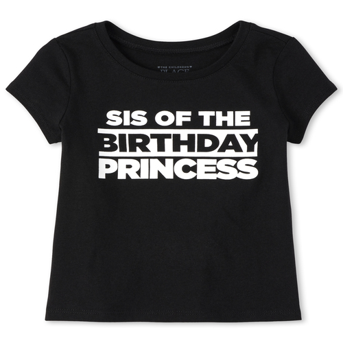 

s Baby And Toddler Matching Family Birthday Graphic Tee - Black T-Shirt - The Children's Place