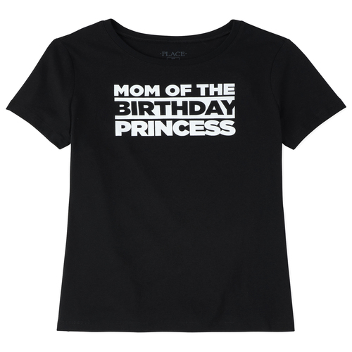 

Womens Matching Family Birthday Graphic Tee - Black T-Shirt - The Children' Place