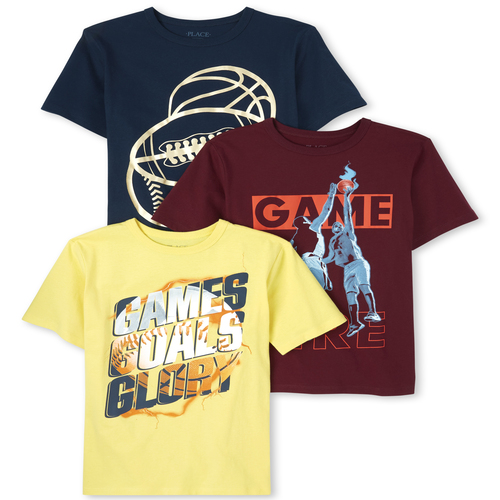 

s Boys Sports Graphic Tee 3-Pack - Multi T-Shirt - The Children's Place