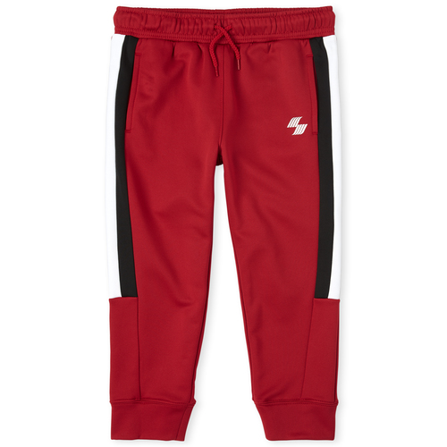 

s Boys Mix And Match Side Stripe Performance Jogger Pants - Red - The Children's Place