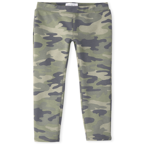 

Girls Print Perfect Ponte Leggings - Green - The Children's Place