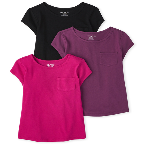 

Girls Basic Layering Tee 3-Pack - Multi T-Shirt - The Children's Place