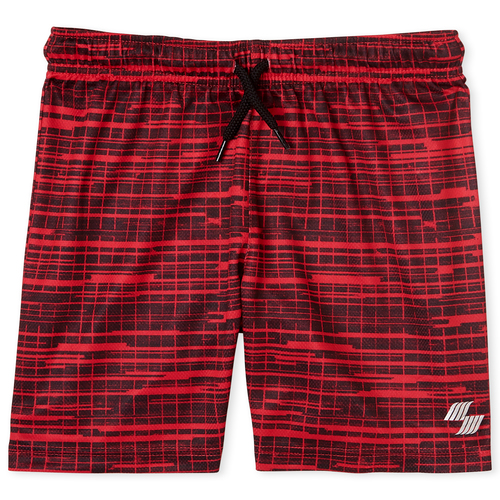 

Boys Boys Mix And Match Print Performance Basketball Shorts - Red - The Children's Place