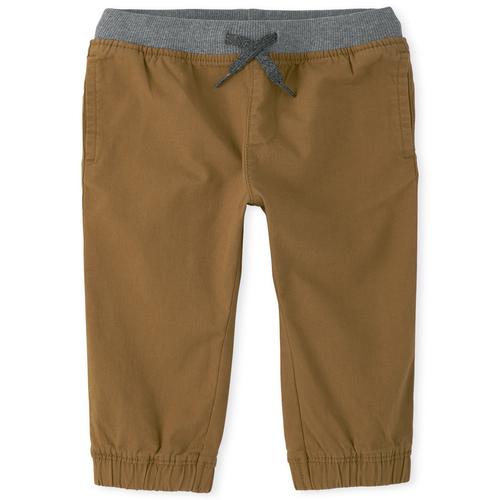 

s Baby And Toddler Boys Stretch Jogger Pants - Brown - The Children's Place