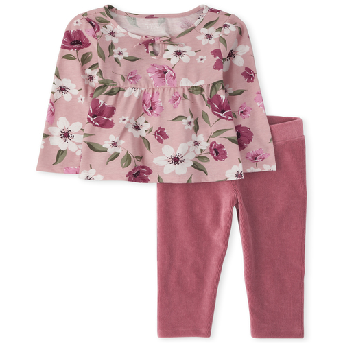 

s Toddler Floral Outfit Set - Pink - The Children's Place