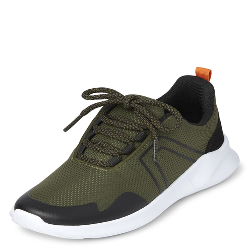 

s Boys Mesh Running Sneakers - Green - The Children's Place