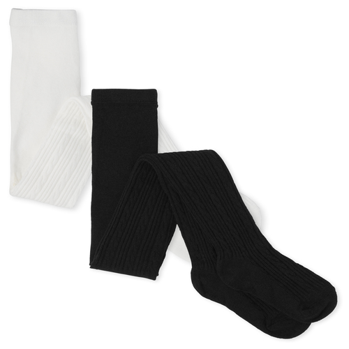 

s Cable Knit Tights 2-Pack - Multi - The Children's Place