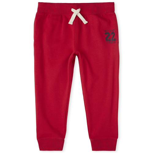 

Boys Boys Active Graphic Fleece Jogger Pants - Red - The Children's Place