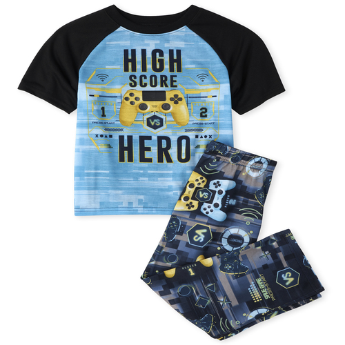 

s Boys Video Game Pajamas - Black - The Children's Place