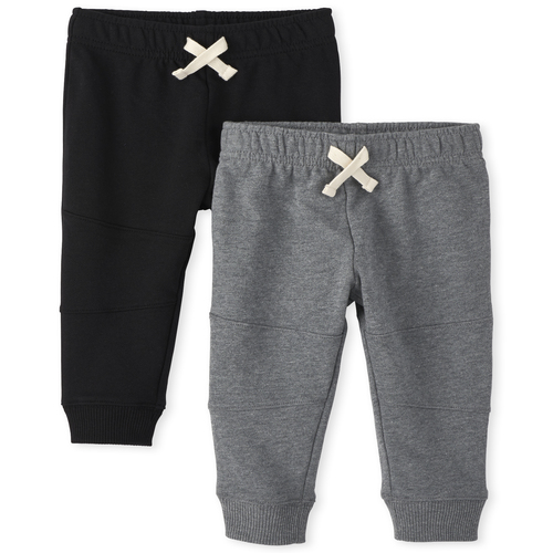 

s Baby And Toddler Boys Active French Terry Jogger Pants 2-Pack - Multi - The Children's Place