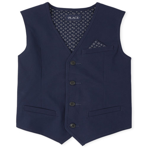 

Boys Boys Corduroy Dressy Vest - Blue - The Children's Place