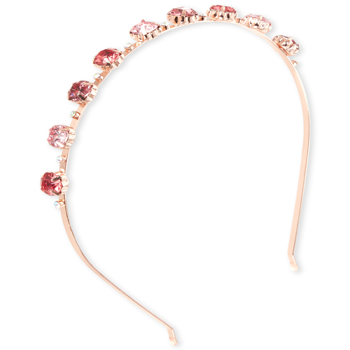 

Girls Jeweled Metal Headband - Metallic - The Children's Place