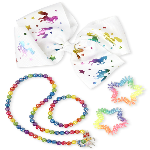 

Girls Rainbow Unicorn 6-Piece Jewelry Set - Multi - The Children's Place