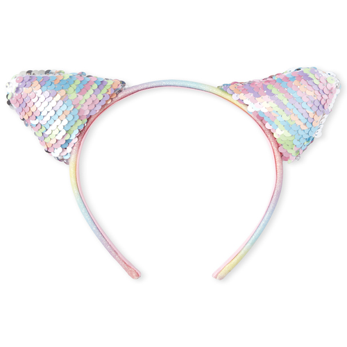 

Girls Rainbow Flip Sequin Cat Ears Headband - Multi - The Children's Place