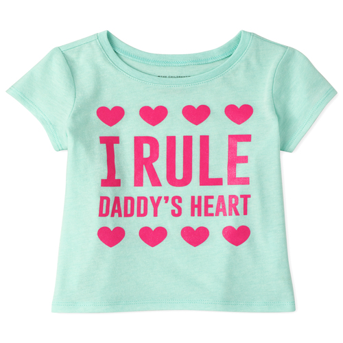 

s Baby And Toddler Daddy's Heart Graphic Tee - Green T-Shirt - The Children's Place