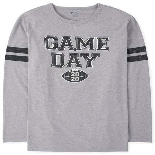 

Unisex Adult Matching Family Football Matching Graphic Tee - Gray T-Shirt - The Children' Place