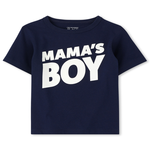 

s Baby And Toddler Boys Mama's Boy Graphic Tee - Blue T-Shirt - The Children's Place