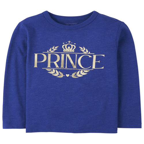

s Baby And Toddler Boys Matching Family Foil Royal Graphic Tee - Blue T-Shirt - The Children's Place