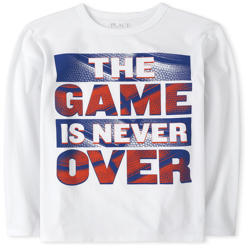 

Boys Boys Weekend Repeat Graphic Tee - White T-Shirt - The Children's Place