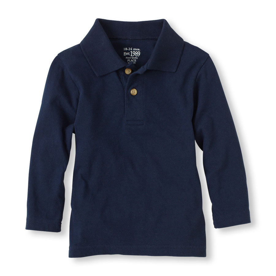 Toddler Boys Long Sleeve Polo | The Children's Place