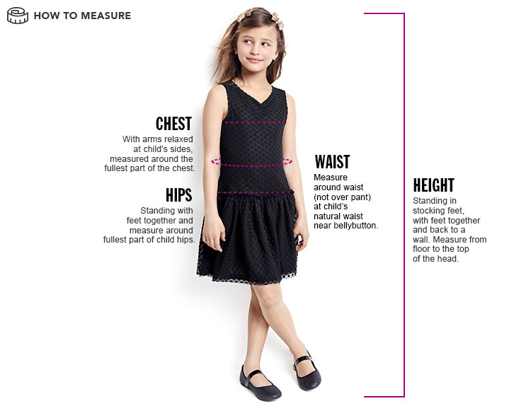 Girls Measuring Guide